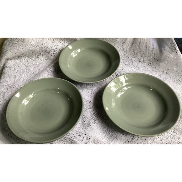 Block Basic Pebble Stone GRAY Rim Soup Bowls Set of 3 8.25” - Picture 3 of 9